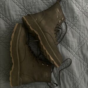 Women’s Sorel Black Lace-Up Boots